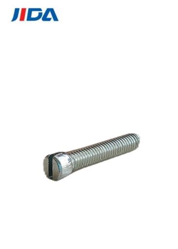 M3 X 16mm Round Slotted Head Machine Screw Blue White Zinc
