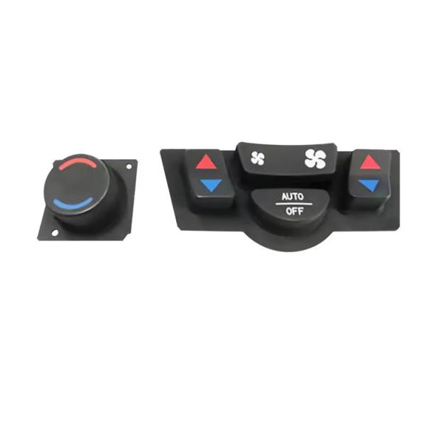 Rubber Silicone Molded Keypad Auto Parts Air Conditioning Silicone Keypad Button Auto Refrigeration Button Pad
