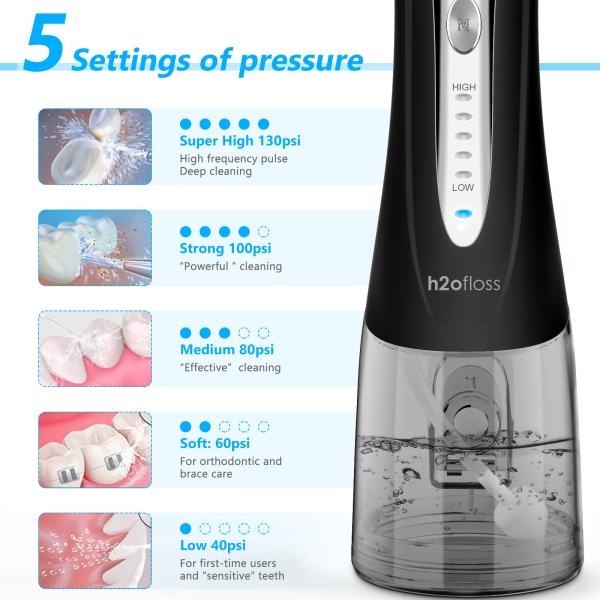 Água recarregável Flosser IPX7 do PC impermeável com modos múltiplos