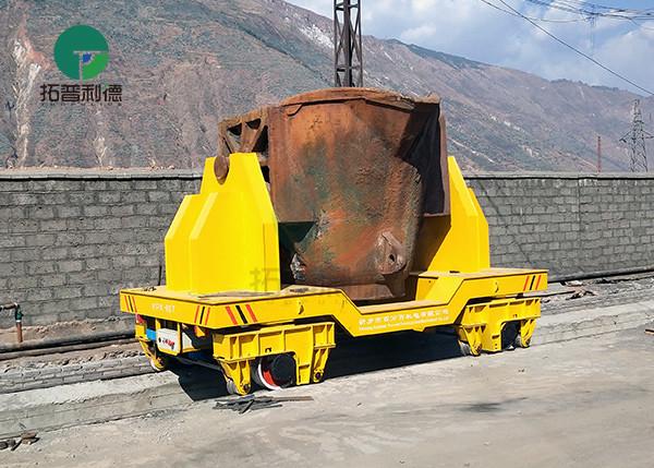 Heat-Resisting Large Capacity Molten Steel Ladle Transfer Trolley Car On Rail
