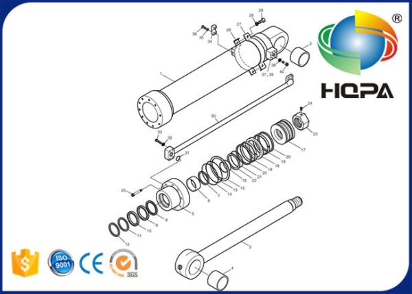 401107-00259 401107 00259 40110700259 Boom Cylinder Seal Kit For SOLAR225LC-7A