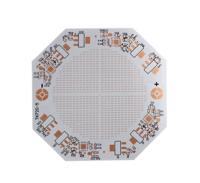 Superficie de inmersión de oro PCB de núcleo metálico acabado 0.2-7.0mm espesor de placa 150 X 120mm Tamaño para 6PCS