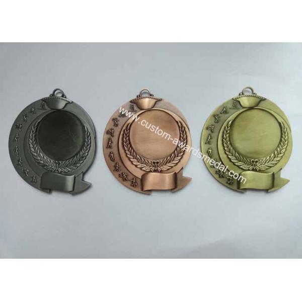 Zinc Alloy Antique Gold Plated 3D Die Cast Military, Sport, Awards Medals without Enamel