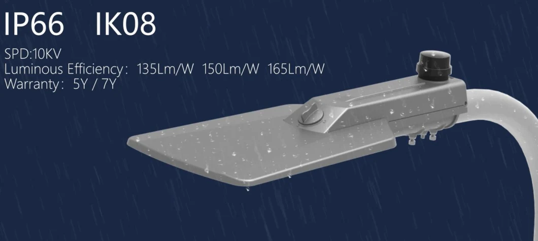 Фотоэлементный датчик Садовый свет светодиодный уличный свет 240W 100W 50W Полюс IP66 Ik08 Водостойкий Дорожный тротуар Парковочный свет
