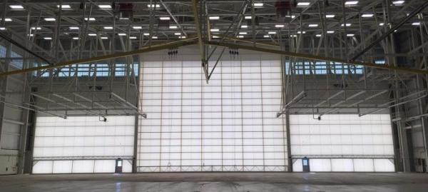 Industrial Pre Engineered Aircraft Hangars H Beam Steel Airplane Hangar With Door