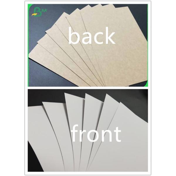 Wood Packing Box Material White with Brown Back Food Grade Kraft Paper FSC SGS Материал деревянной упаковочной коробки Белый с коричневой задней стороной Пищевая качество крафт-бумаги