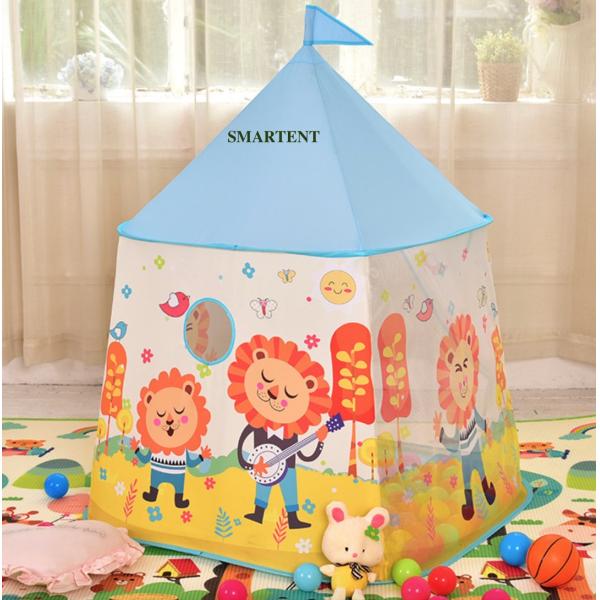 Small Polyester Tepee Pop Up Outdoor Camping Tents Kids Playing House H120XD116cm