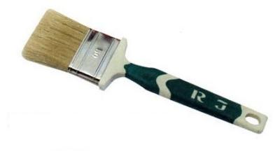Pincel de pintura de cerdas brancas fervidas duplas
