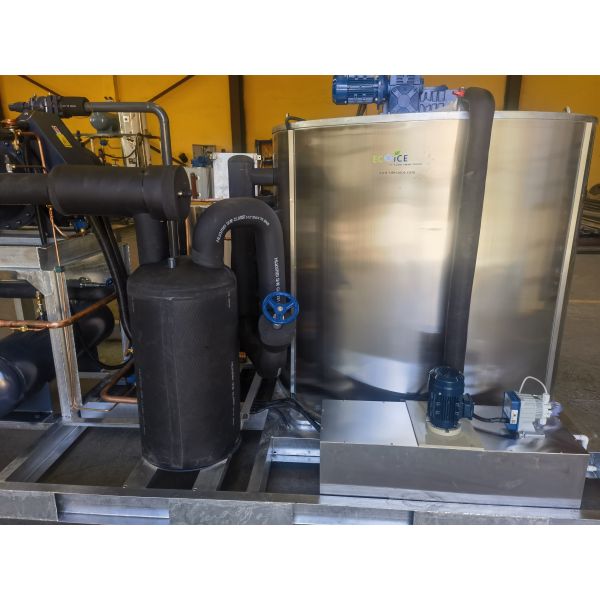 Ecoice 20 ton industrial ice flake making machine flake ice machine Ice Plant Made of Stainless Steel 304 for Seafood