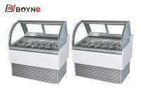 Congelador 220V del postre del equipo del refrigerador de la exhibición del helado del té de la burbuja