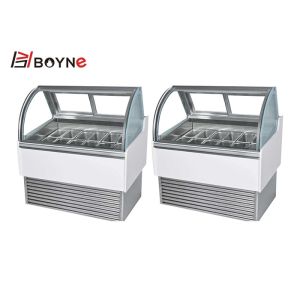 Замораживатель 220V десерта оборудования холодильника дисплея мороженого чая пузыря