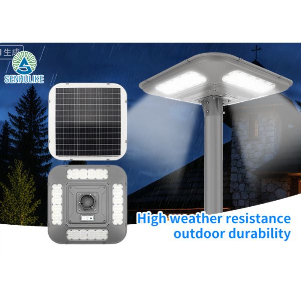 Luces solares de jardín para exteriores, paisaje, aluminio, luces de poste alto, IP65