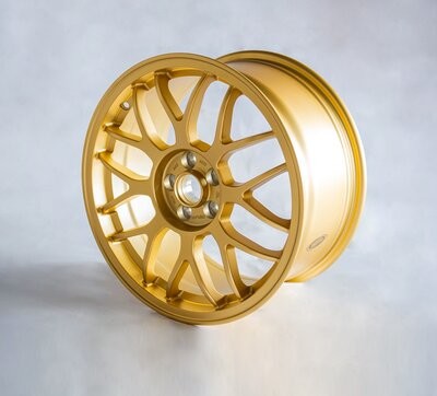 Popular aleación de titanio mate de 17 * 8,5 pulgadas de ruedas de automóviles de pasajeros forjadas PCD 5 * 100 ET 48mm llantas de aluminio de una pieza fundido