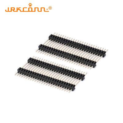1.27MM ST PH verticale deux connecteurs à tête à broches isolants doubles à rangée unique