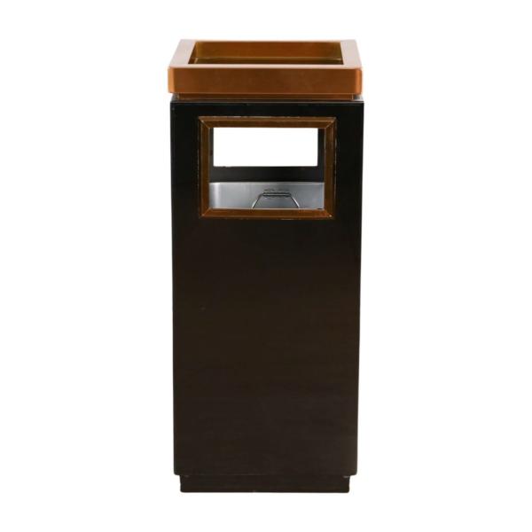 High Quality Luxury Stainless Steel Trash Can Hotel Rectangular Trash Can Vertical Hotel Lobby Trash Can