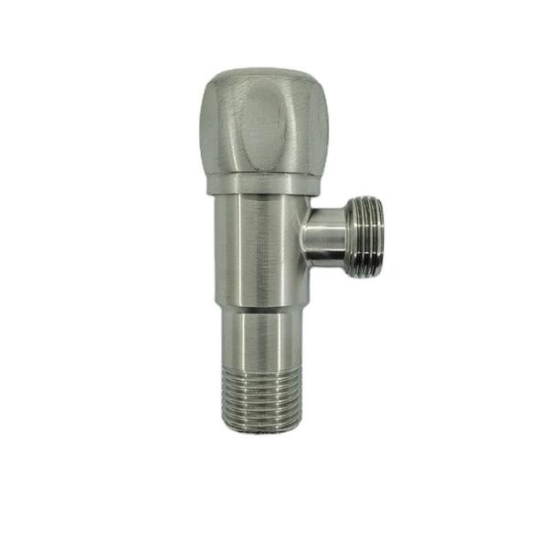 Household Brushed Faucet Angle Valve For Kitchen Sink 10*5.5*3.5 170g