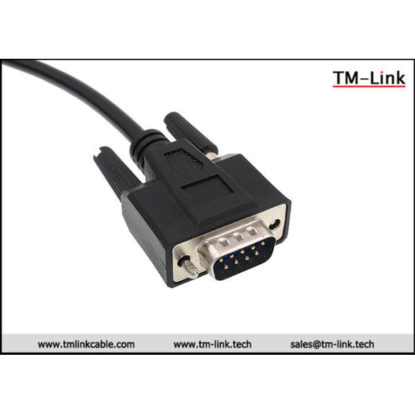 High quality DB9 male to DB25 male serial black D-Sub port printer data cable