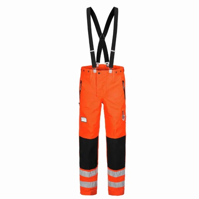 Durable Work Bib Pants Adjustable Power Washing Clothing High Visibility