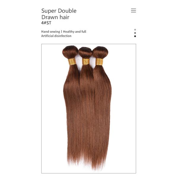 Skin Friendly Color 4 Hair Bundles 26 Inch Brazilian Straight Hair Bundles