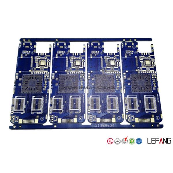 Custom Made Copper Clad Printed Circuit Board , Power Amplifier PCB 8 Layers 1.0mm