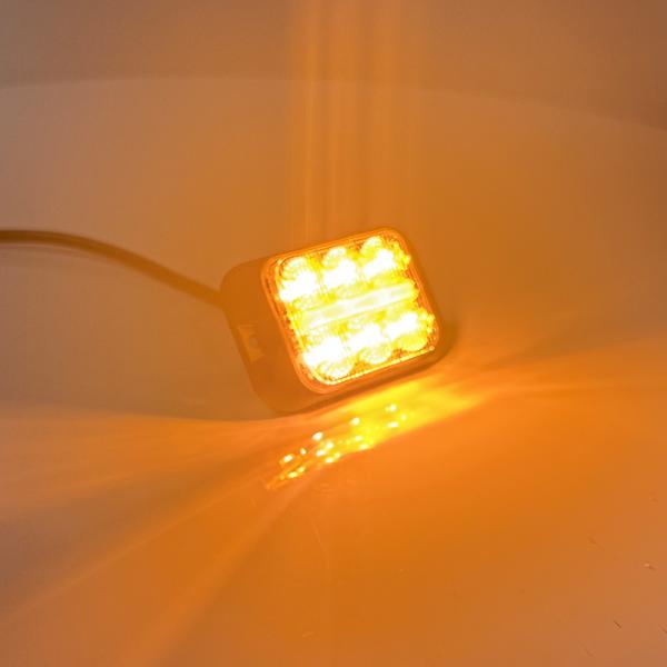 Luces estroboscópicas LED de advertencia de 12-24V IP67, luz estroboscópica para camión, carretilla elevadora, tractor, excavadora