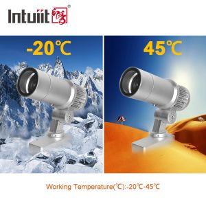 Customizable 60W LED Gobo Logo Projector Outdoor IP65 Rotating Advertising Projection Light for Restaurant Bar Street Shop