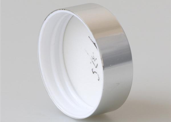 Cor de prata brilhante de colocação em latas das tampas 53mm do frasco da boca larga plástica de alumínio
