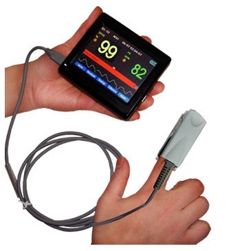 Handheld Pulse Lightweight Hospital Patient Monitor With Clock
