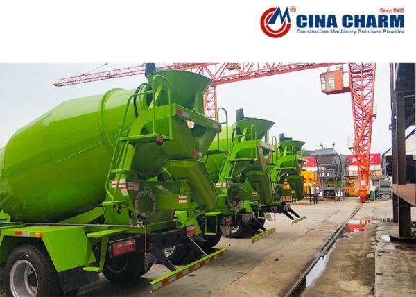 Hydraulic Mini Truck Mounted Concrete Mixer Drum 3 Cubic Meters High Loading Ability
