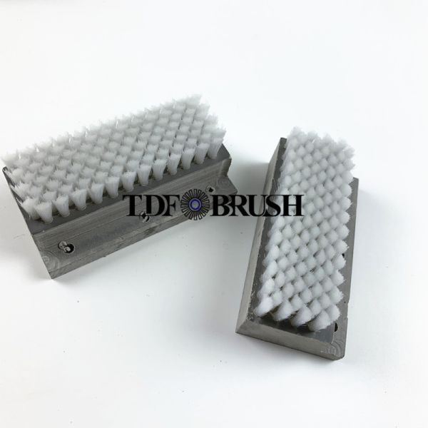 TDF Custom Size Green Nylon Lath Brushes Plate Brushes With PVC Base