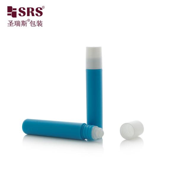 7ml Smooth White Plastic Roll On Bottle With Screw On Cap For Essential Oil