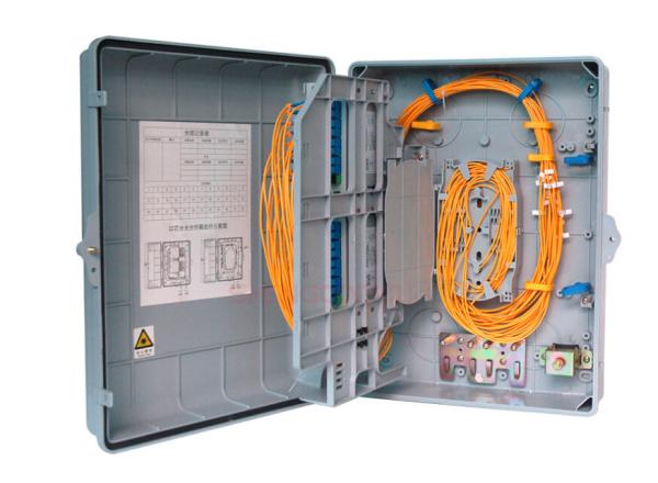 Caixa plástica cinzenta do divisor do PLC dos jogos 1x16 1X32 da terminação da fibra IP55