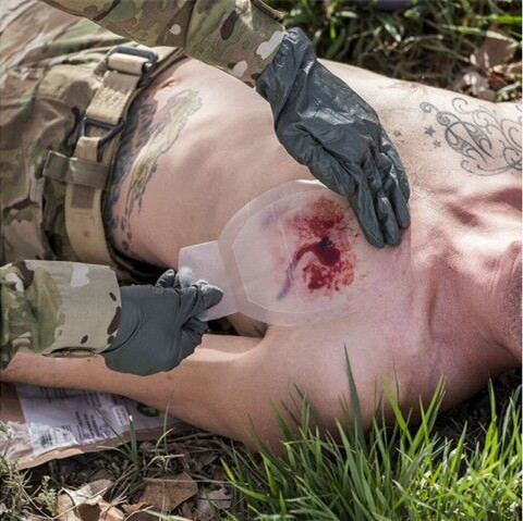 Аварийное уплотнение комода повязки обветренный одевать провентилировало поставки IFAK прорезывая 15cm