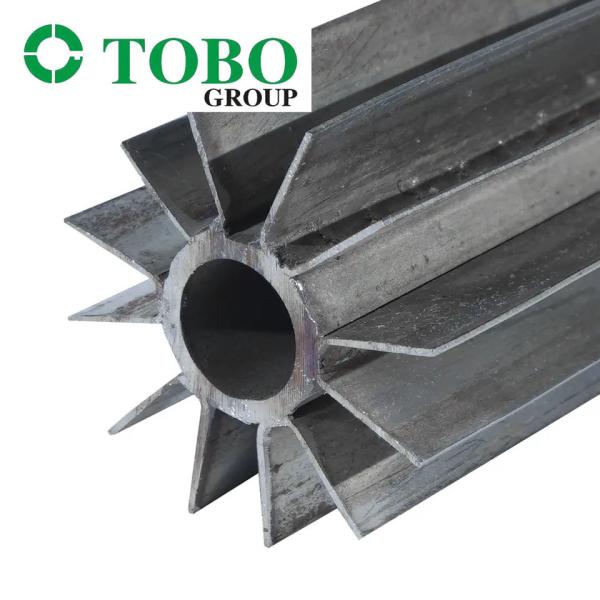 Hot Rolled Round U Fin Tube With LL Type Fin And Round Head Code