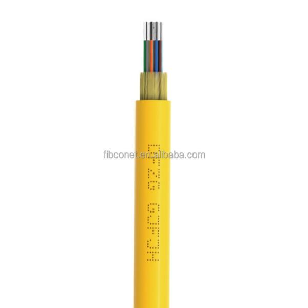 1 Core FTTH Waterproof Armored Outdoor Yellow Fiber Optic Cable for Country Markets