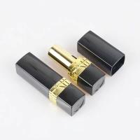Red Black Middle Electroplating 5g Lipstick Tube For Cosmetic Package