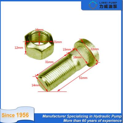 TianLi Forklift Rim Truck Wheel Bolts Nut ZXQ-30CJA31-000034