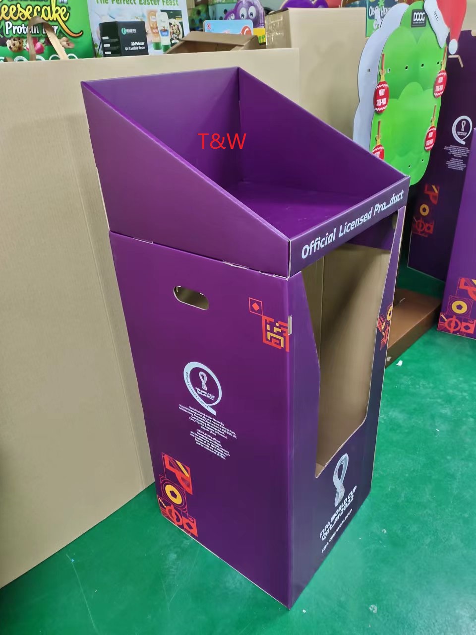 Блоки индикатора Recyclable картона 100% свободные стоя для шарика ноги/бутылки напитка