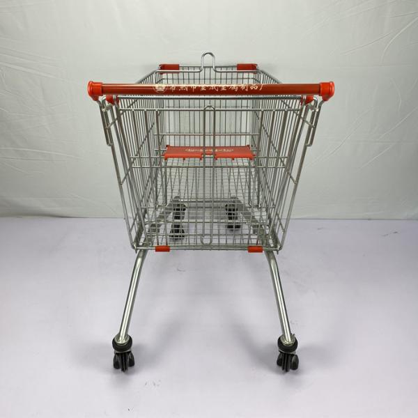 European Type 210L Large Shopping Cart Warehouse Q195 Steel Shopping Trolley Elevators Available