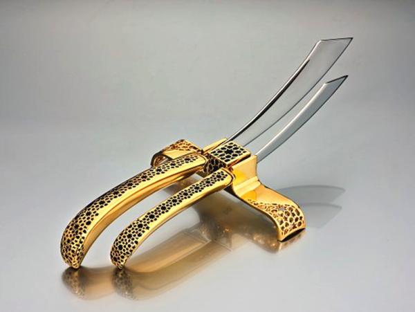 NC-999 Royal high quantity gold Stainless steel cutlery/flatware set/hotel cutlery