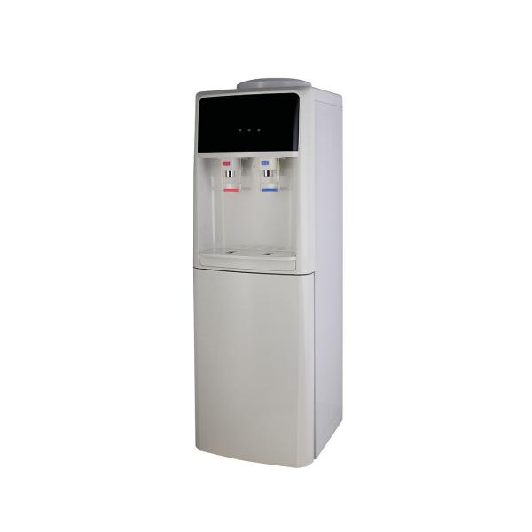 Floor Standing Bottled Water Hot Cold Water Dispenser With Storage Fridge Cabinet
