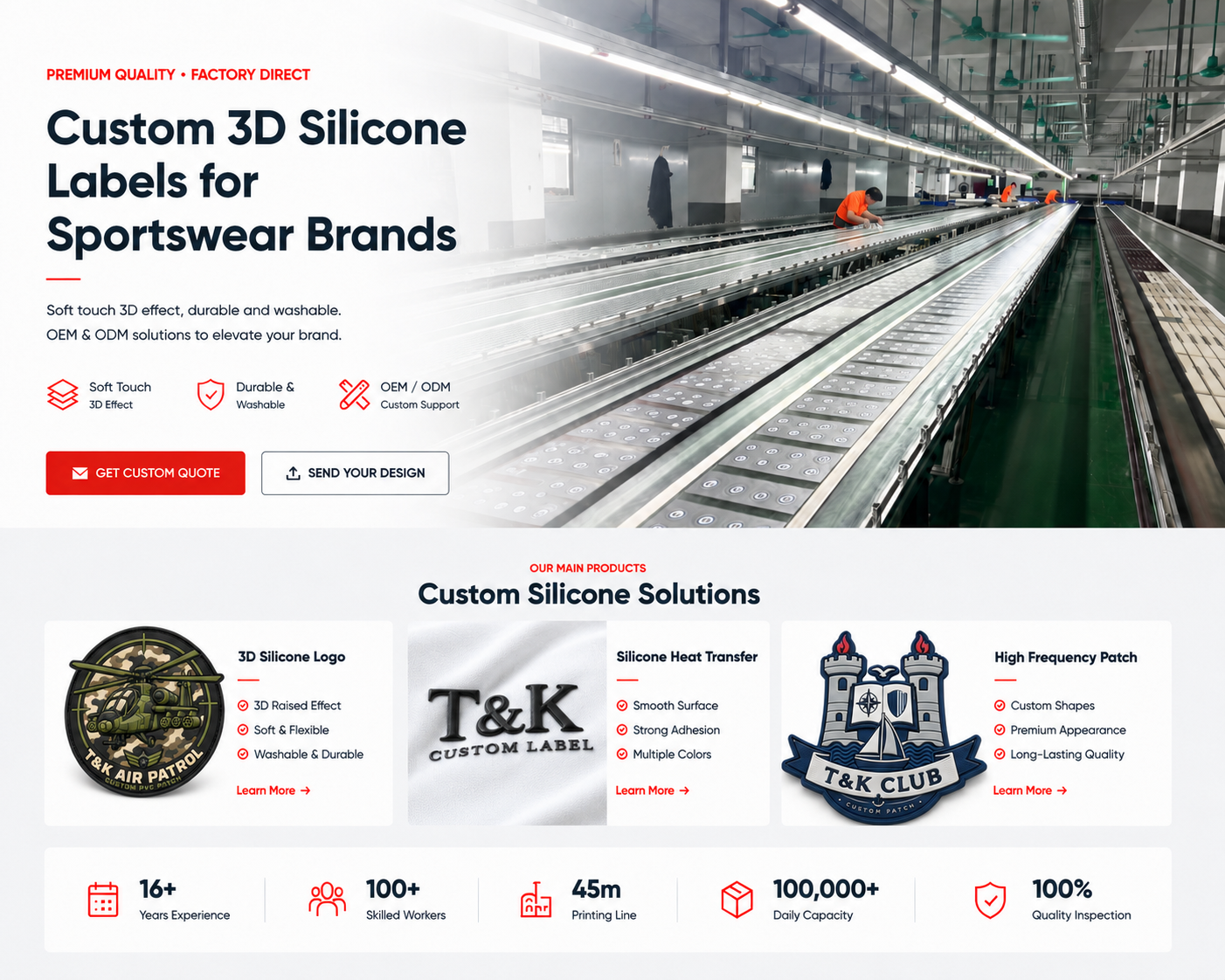Durable custom 3D High Frequency TPU Badges made from silicone material perfect for apparel and clothing patch branding
