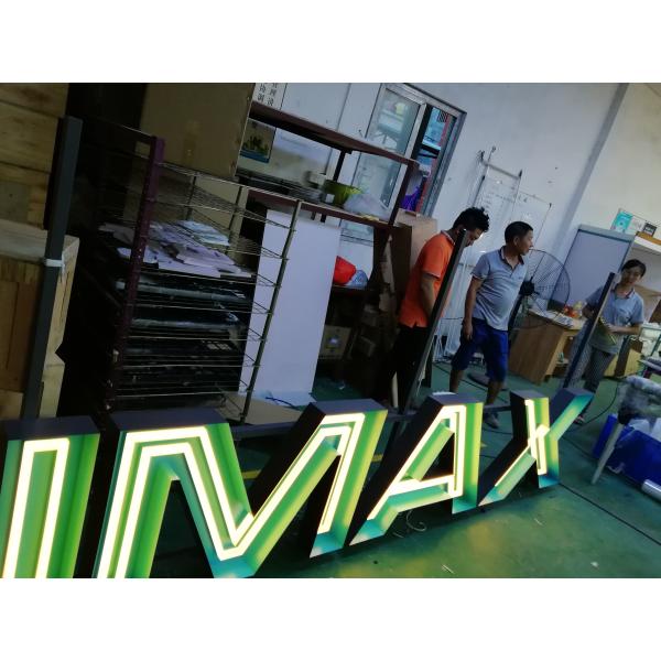 Outdoor Stainless Steel 3D LED Letter Signs PANTONE / RAL Wall Mounted Installation