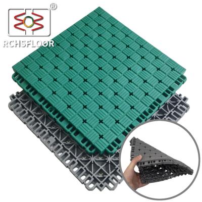 Customized TPE Outdoor Sports Flooring Tiles Basketball Court Tiles