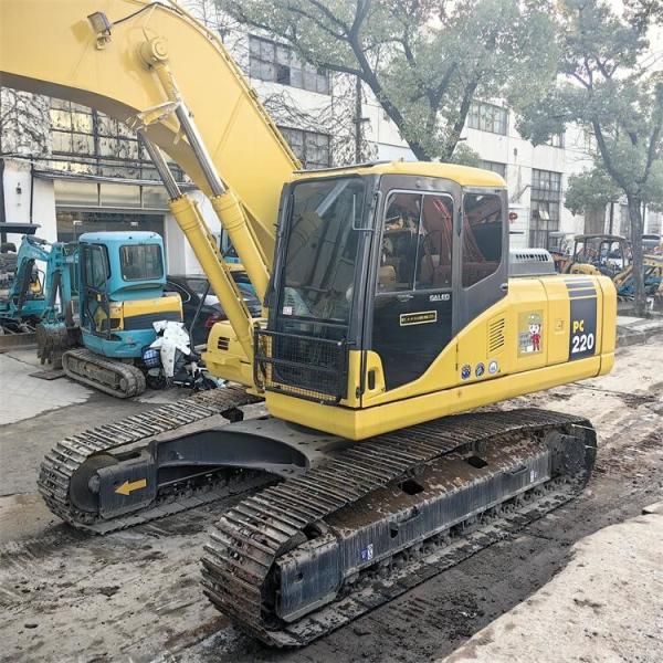 22 Ton Second Hand Komatsu Excavators PC220-7 With Direct Injection Engine