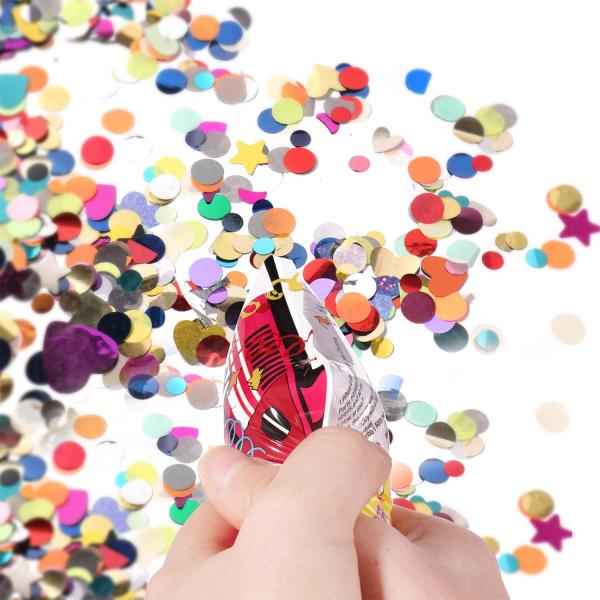 Gun Shape Autoinflation Inflatable Confetti Gun for Green Year Wedding Birthday Party