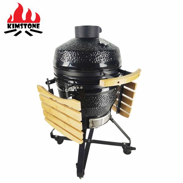 KIMSTONE 18 Inch Kamado Barbecue Rotiserrie Chicken Rotisserie Caja China Asador