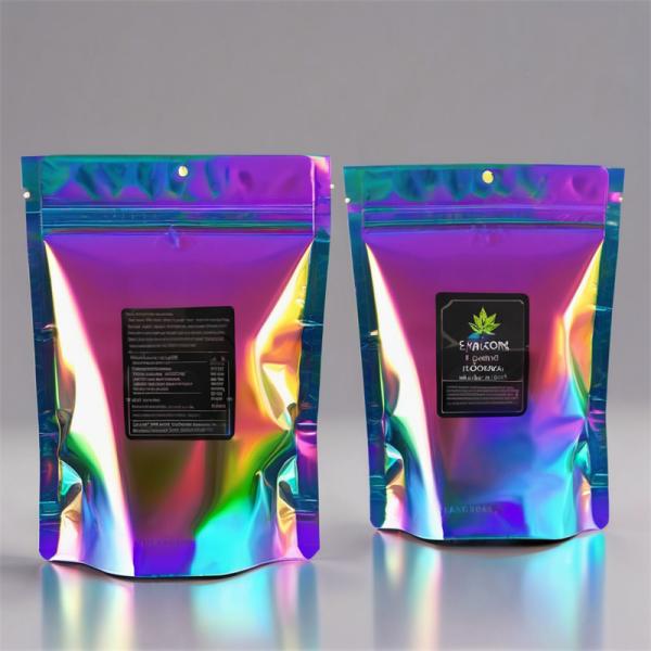 Customizable Black Weed Packaging Bags Plastic Ziplock Smell Proof Doypack 3.5g Aluminum Foil