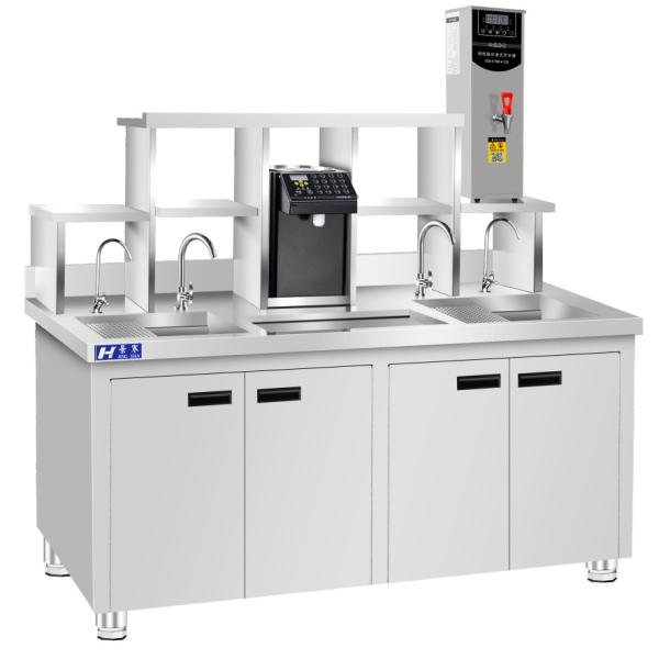 Stainless Steel Bar Bubble Tea Equipment Customized Size For Milk Tea Shop