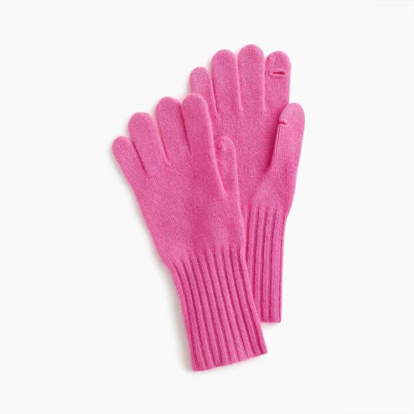 Slit Open Finger Cable Knit Gloves , Rib Cuff Knit Winter Gloves For Touch Screen